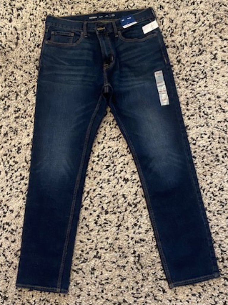 Old Navy Mens Slim Fit Jeans Nwt 36 X 32 Dark Blue Wash